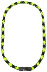 řetězový zámek MAX1 Twist kódový 3,2x1200 mm zeleno/černý