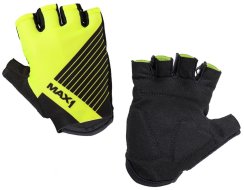 dětské krátkoprsté rukavice MAX1 Raceday 3-4 roky fluo žluto/černé