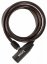 Spiral Cable Lock MAX1 1200x8 mm black