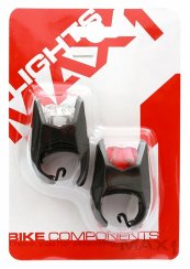Battery Flashing Light Set MAX1 Pluto black 2 pcs
