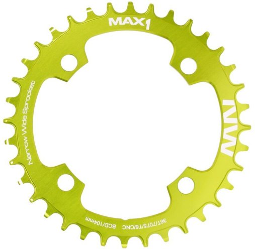 Chainring MAX1 Narrow Wide 36 Teeth green