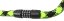 řetězový zámek MAX1 Twist kódový 3,2x1200 mm zeleno/černý