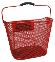 Wire Basket with Handle red