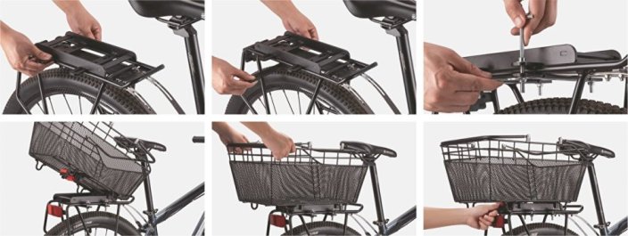 koš zadní na kolo MAX1 Luxman s rychloupínacím systémem FLEXI-MAX