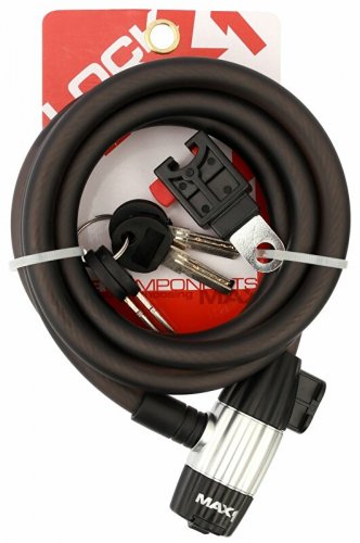 Spiral Cable Lock MAX1 1800x12 mm 4 keys