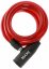 Spiral Cable Lock MAX1 1200x8 mm red