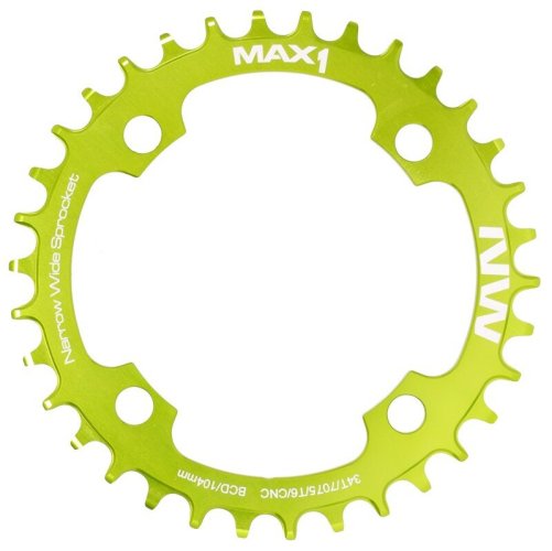 Chainring MAX1 Narrow Wide 34 Teeth green