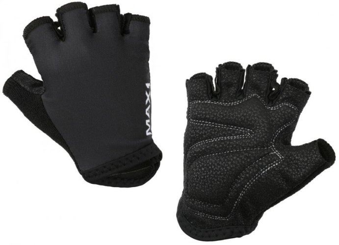 Kids Half Finger Gloves MAX1 5-6 years, black