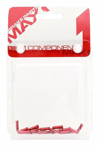 Inner Cable End Caps MAX1 aluminium red 20 pc package