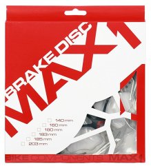 Brake Disc MAX1 Alux 160 mm red