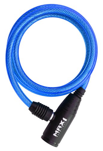 Spiral Cable Lock MAX1 1200x8 mm blue