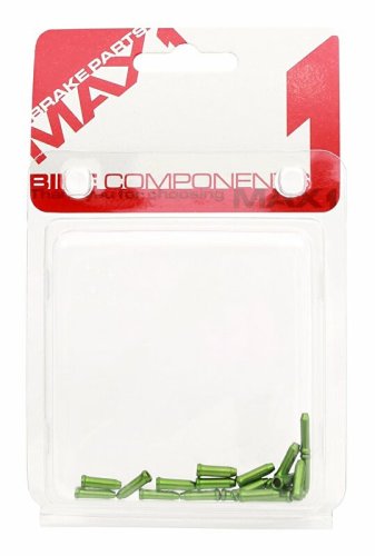 Inner Cable End Caps MAX1 aluminium green 20 pc package