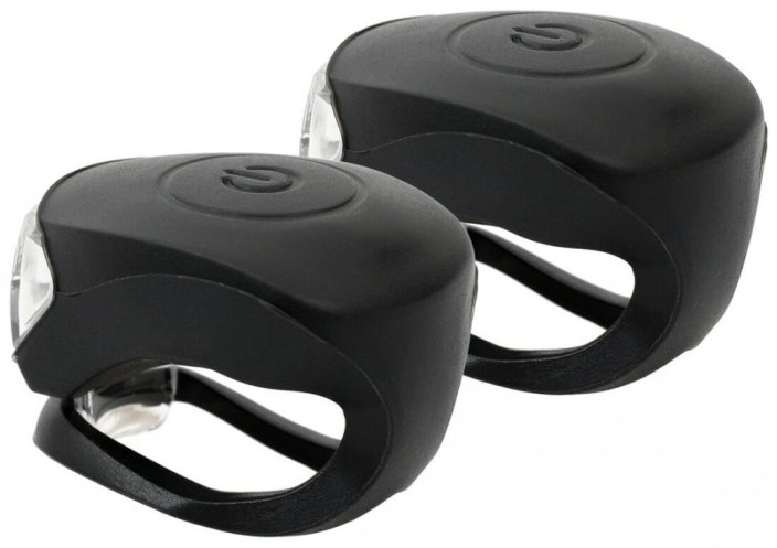 Battery Flashing Light Set MAX1 Frog black 2 pcs