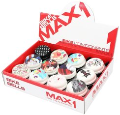 Bicycle Bell Set MAX1 City 12 pcs various patterns