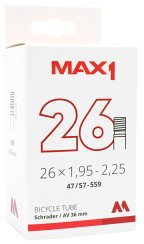 duše MAX1 26×1,95-2,125 (47/57-559) AV 36 mm