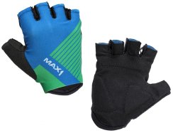 dětské krátkoprsté rukavice MAX1 Raceday 3-4 roky modro/zelené