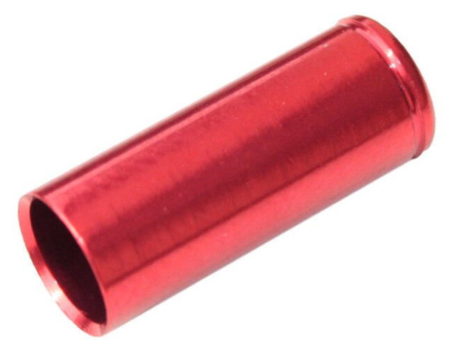 koncovka bowdenu MAX1 CNC Alu 5 mm utěsněná červená 100 ks