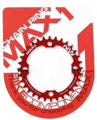 Chainring MAX1 Narrow Wide 34 Teeth red