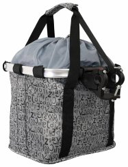 Front Bicycle Basket Bobeš fabric