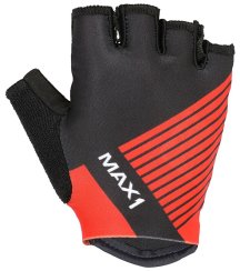 dětské krátkoprsté rukavice MAX1 Raceday 3-4 roky černo/červené