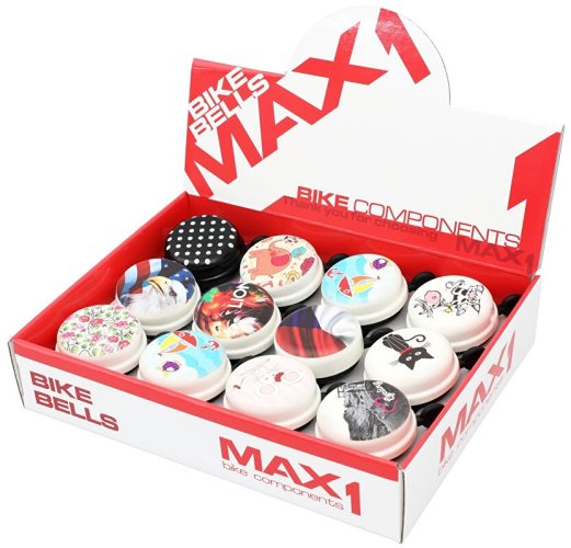 Bicycle Bell Set MAX1 City 12 pcs various patterns