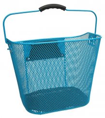 Wire Basket with Handle blue