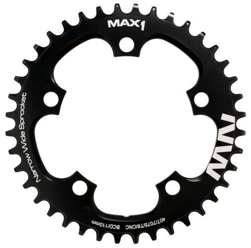 Chainring MAX1 Narrow Wide BCD 110 mm 40 Teeth black