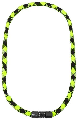 řetězový zámek MAX1 Twist kódový 3,2x1200 mm zeleno/černý